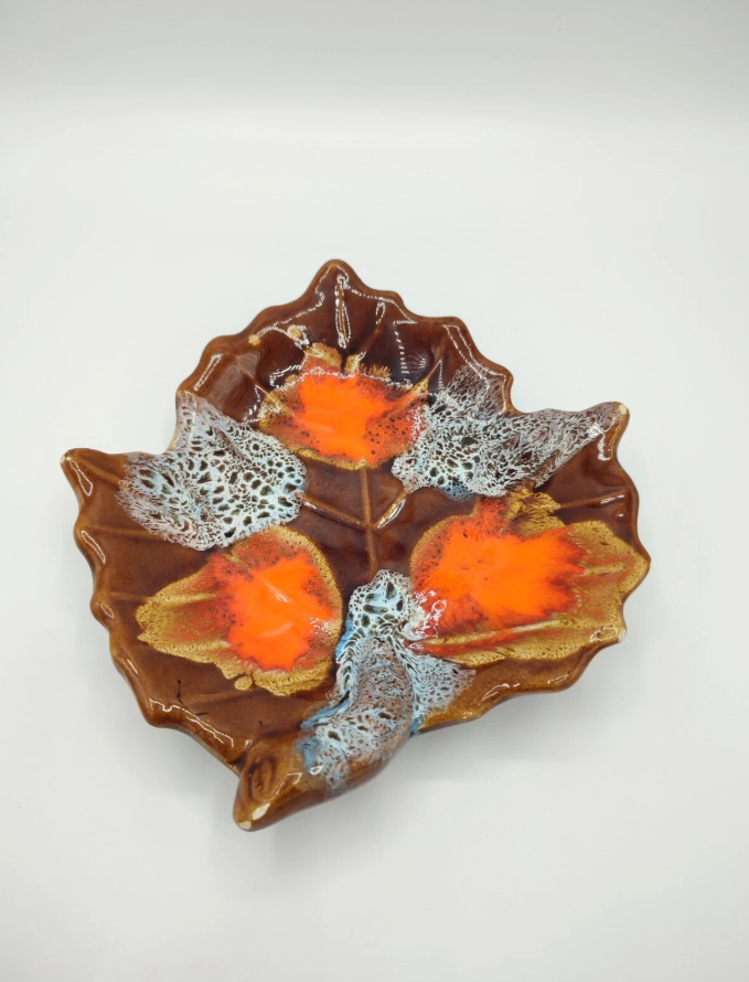 Vallauris Pocket Empty, Vintage, Leaf Shape